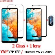 4 in 1 Tempered Glass Huawei Y6S Y6 Y7 Pro Y9 Prime 2019 2018 Camera Lens Screen Protector