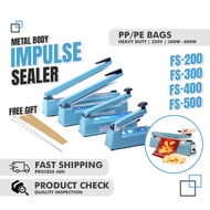 Metal Body Impulse Sealer Heavy Duty PFS-200 / PFS-300 / PFS-400 / PFS-500 for PE PP Bags Packing Ma