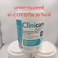 NEW🔥 clinicare สีฟ้า ทิชชู่เปียกฆ่าเชื้อ เกรด รพ. ชนิดแผ่น คลินิแคร์ โรงพยาบาล