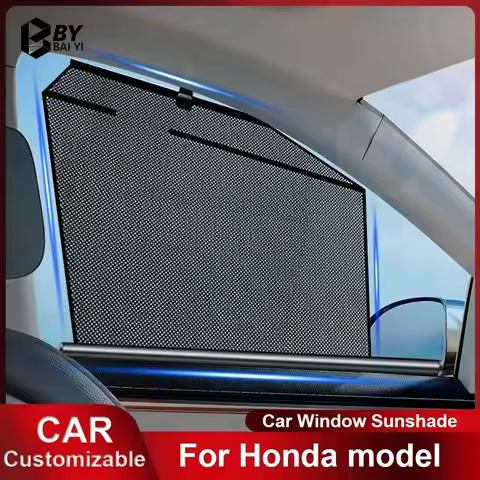 Customizable Car Sunshade For Honda CRV Civic Odyssey FREED Side Windows Automatic Retractable Sun V
