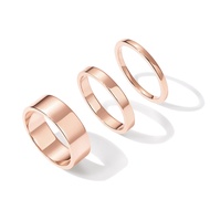 PAVOI 18K Gold Plated 3 Rings Set | Gold Stacking Rings for Women | Stacking Ring Set