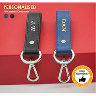 (SG INSTOCK) Personalised PU Saffiano Leather Keychain for Birthday Gifts/Teacher Day/Children Day/Christmas Gifts