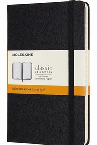MOLESKINE - Moleskine經典硬皮記事本 中型 橫間 黑色 (11.5 x 18 CM)