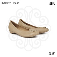 SHU SOFY SOFA 0.5" INFINITE HEART ONTONE - NUDE รองเท้าคัทชู
