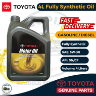 Toyota Fully Synthetic Engine Oil 5W-30 4 Liters [1 Gallon] for Gasoline or Diesel Engine