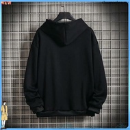 [M-9XL] Plush Sweater Men's Hoodie Plush Oversized Loose Men's Fat Sports Casual Plain Coat Trend