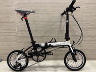 完成交收 黑白色 DAHON GLO K3 外3速 14吋 鋁合金 折叠車