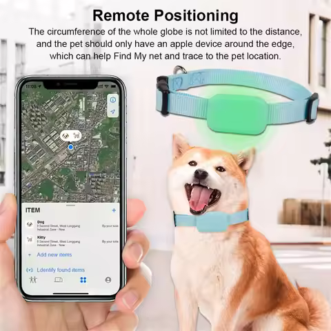 Pet Gps Real-Time Tracking Collar Device Anti-Lost Smart Collar Pet Dog Activity Detection App, Adap