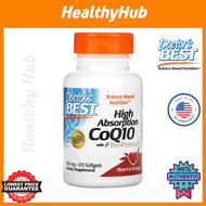 CoQ10, Doctor's Best High Absorption CoQ10 with BioPerine, 120 Softgels (EXP. JUNE 2026)