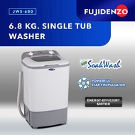 ✹Fujidenzo 6.8 kg Single Tub Washing Machine JWS-680 (Gray)