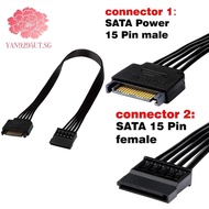 SATA Power Extension Cable,15 Pin SATA Male to Female Extender Power Cable Adapter for Hard Drive Disk HDD,SSD,30CM