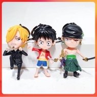 ANIME ONE PIECE LUFFY KEYCHAIN LUFFY FIGURIN KEYCHAIN 塑像