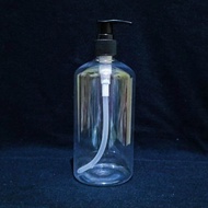 Botol pump 500ml clear/botol Sabun shampo 500ml model pump