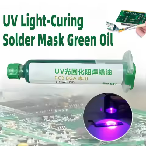 Green Oil UV Curing Solder Mask BGA PCB Circuit Board Insulation Protective Paint Ultraviolet Light 