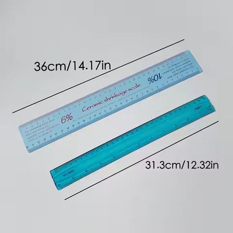 Pottery Tools Ceramic Shrinkage Scale Ruler Multifunctional Drawing Measuring Tool Plastic Flexible