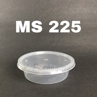 225ML Round Disposable Plastic Food Container/ Bekas Sambal 50PCS【Ready Stock】