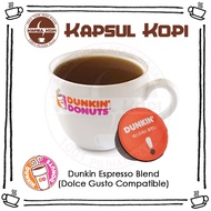 Dunkin Donuts Espresso Blend Capsules Dolce Gusto Coffee Compatible Import Coffee Capsule