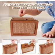Wooden Piggy Banks Money Box Piggy Bank Wood Money Bank Reusable Money Box With Saving Goal And Numb