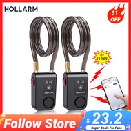 Hollarm Bluetooth Bike Motorcycle Lock Alarm Waterproof Burglar Vibration Bike Alarm Lock System Sec