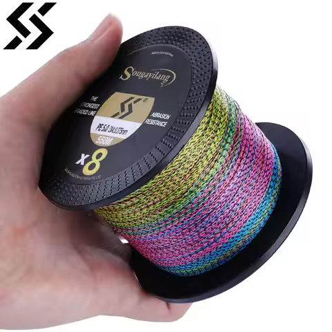Sougayilang X8 Speckled Braided Fishing Line 150M 350M 550M 17-97LB Multifilament Line Super Strong 