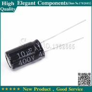 20PCS 10UF 400V 400V 10UF Aluminum Electrolytic Capacitor 400 V / 10 UF Size 10*17
