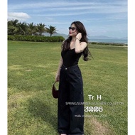 Basic Wide Leg Plain Jeans 3225