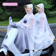 raincoat motorcycle Raincoat Transparent Electric Bike Single Double Electric Bike Raincoat Extra Th