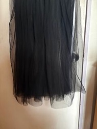 Adidas 黑色網紗裙
