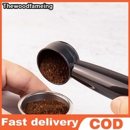 THEFAM 2 In 1 Coffee Spoon 7g Standard Measuring Spoon Dual-use Bean Scoop Powder Press Scoop Coffee