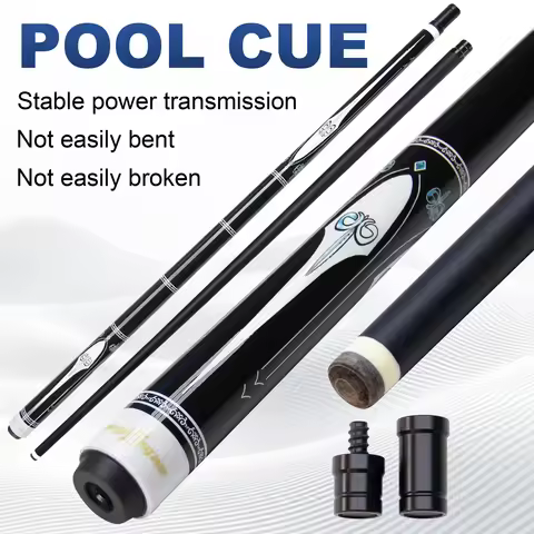 Professional Black Tech Billiard Cue - 12.5mm pool cue stick zero torque putter for 9-ball/snooker/c