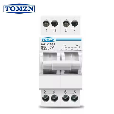 TOMZN 2P 63A MTS Dual Power Manual Transfer Isolating Switch Interlock Circuit Breaker
