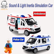 Interactive Ambulance Toy Car for Kids with Lights & Sounds - Opening Doors Rescue Vehicle