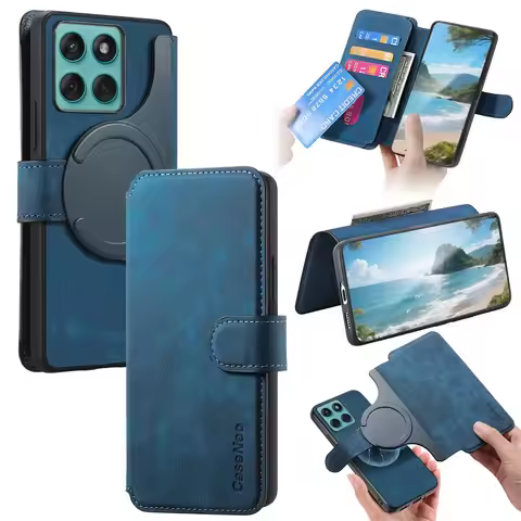 Luxury Case 2In1 Leather Capa for Motorola Signature Case Moto Edge70 Fusion 5G Flip Cover Book Fund
