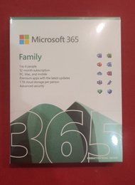 Microsoft 365 Family Retail Box - Microsoft Office 365 1-year subscription for 6 users Onedrive 6gb