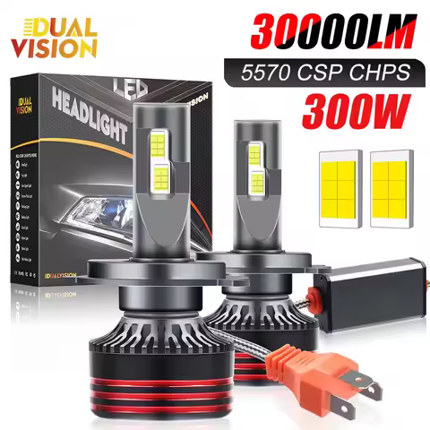 Dualvision M8PRO H7 Led H4 H3 H1 300W 30000LM H8 H11 9005 HB3 9006 HB4 9012 HIR2 H9 Canbus 5570 CSP 