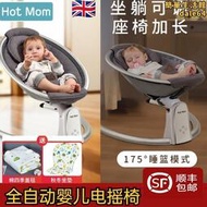 英國hotmom哄娃神器嬰兒搖搖椅新生兒安撫可調節哄睡電動搖籃