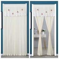 [5.20 High-quality Selection New Arrival] Household Door Curtain Anti-Mosquito Perforation-Free Partition Curtain 2024 New Style High-End Summer Curtain Bedroom Kitchen Door Curtain