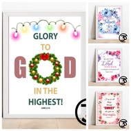 [SG SELLER] Christian Bible Verses Frame, House Decoration, House Warming Custom Bible Verse, Christ