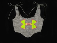 REGETHER 古著改製 sportswear 綁帶馬甲-Under Armour