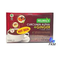 2 Boxes Helmig's Curcumin-alpha + Ginger [10 sachets/box x18g]