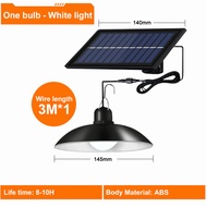 【In stock】Vimite Solar Pendant Led Light 3M Cable Outdoor Waterproof Hanging Lamp 1/2 Head Ceiling