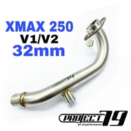 Yamaha XMAX 250 32mm Project79 Manifold Universal Stainless Steel Link Pipe Modification XMAX250 V1 