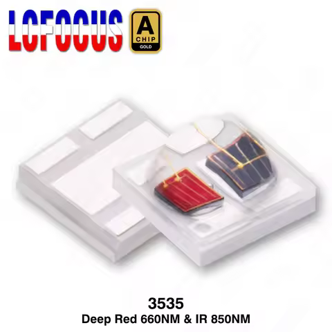 3535 Bicolor 2*3W LED Chip Deep Red 660nm + Infrared IR 850nm Double Color SMD For 3W 6W Therapy Med
