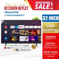 Skyworth 32 Inch 2K Android Smart TV 32STD6500 | Google Assistant &amp; Google Play | Dolby Audio | DTS Studio Sound