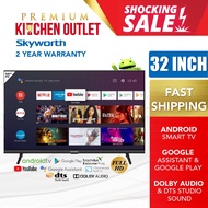 Skyworth 32 Inch 2K Android Smart TV 32STD6500 | Google Assistant & Google Play | Dolby Audio | DTS 