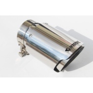 Akrapovic Car Muffler Exhaust Silver Colour Single Tip Pipe Tailpipe End Pipe Tip Paip Ekzos Kereta