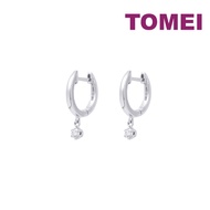 TOMEI Loop Earrings White Gold 585