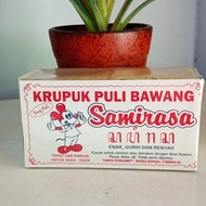 Krupuk puli rasa Bawang samirasa Blitar 400gr Snacks