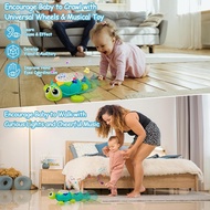 Baby Toys 6-12 Months, 5 in 1 Musical Projector Turtle Crawling Toys Tummy Time Infant Baby Toys 0-3