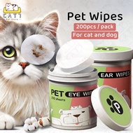 MATA Dog Cat Eye Wipes Pet Eye Wipes Cat Eye Tissue Dog Cat Ear Cleaning Wipes